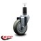 Service Caster 4'' Gray Poly Wheel Swivel 1-1/4'' Expanding Stem Caster SCC-EX20S414-PPUB-114 - alternate 4
